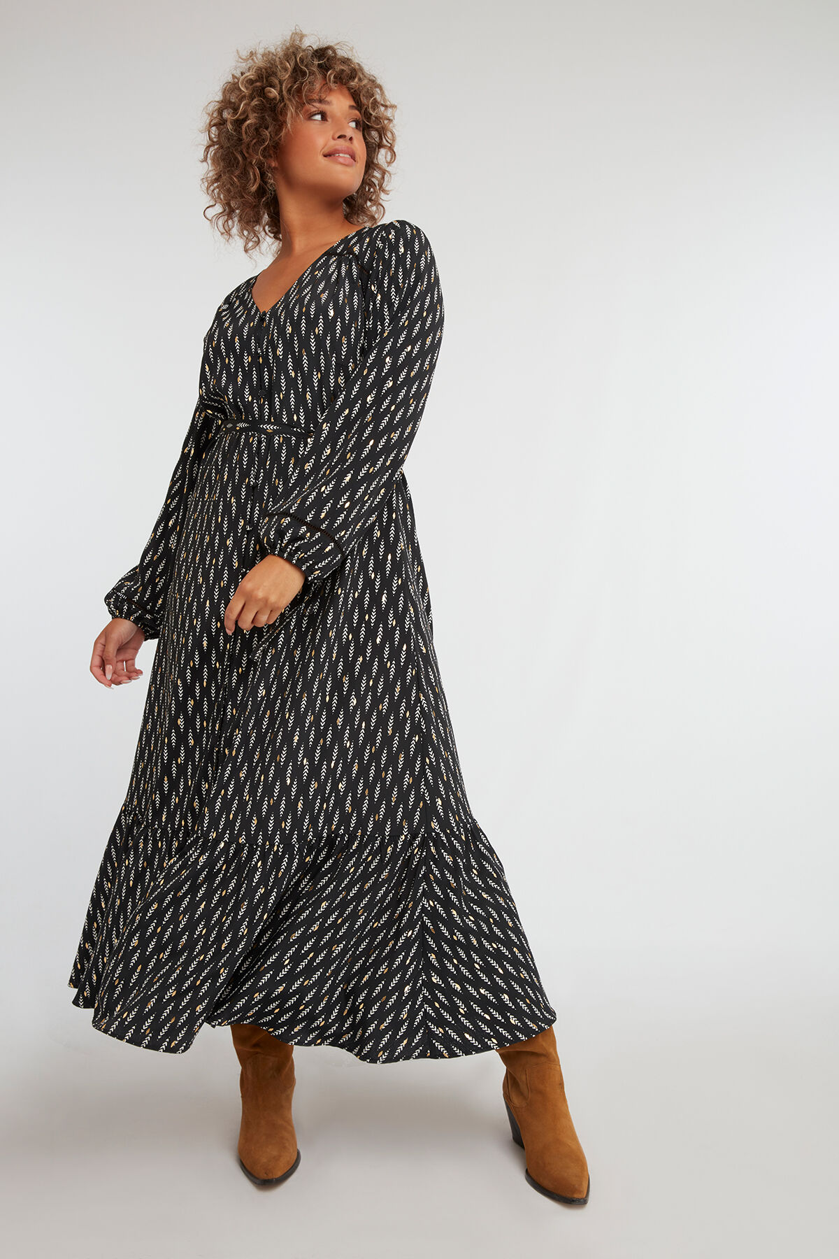 Jurk met foilprint image number 4