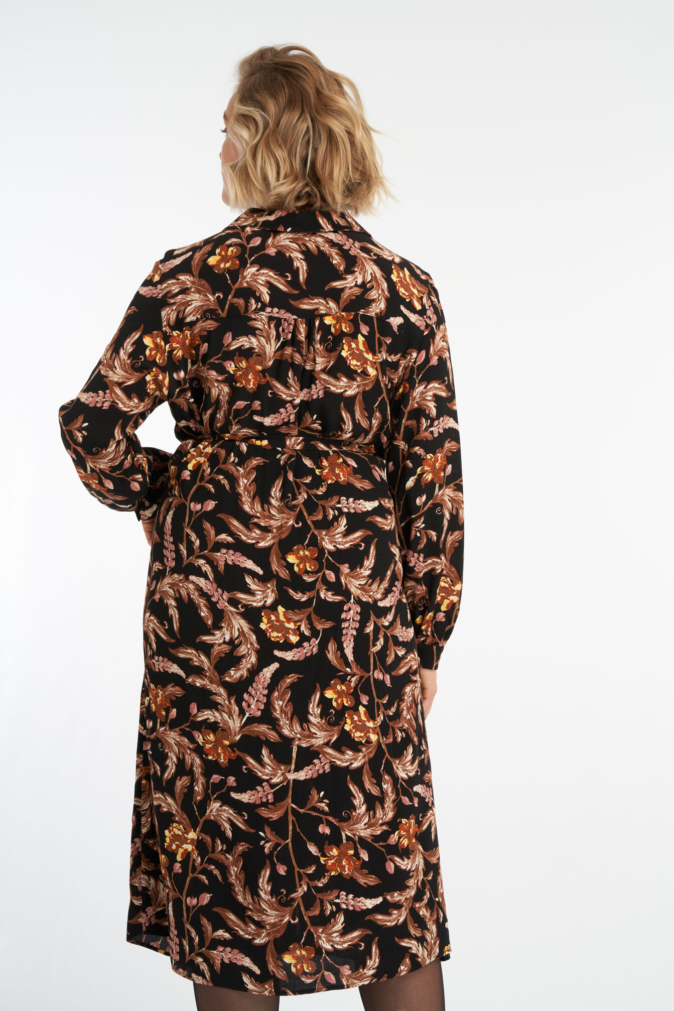 Midi jurk met print image number 4