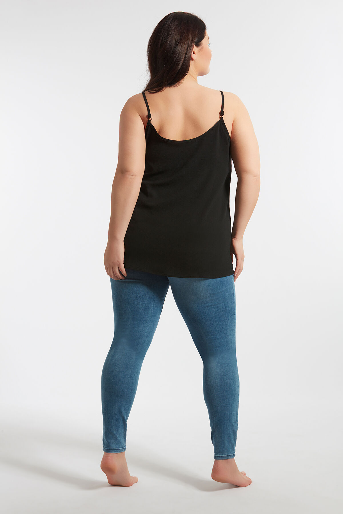 Mouwloze blouse met kant image number 6