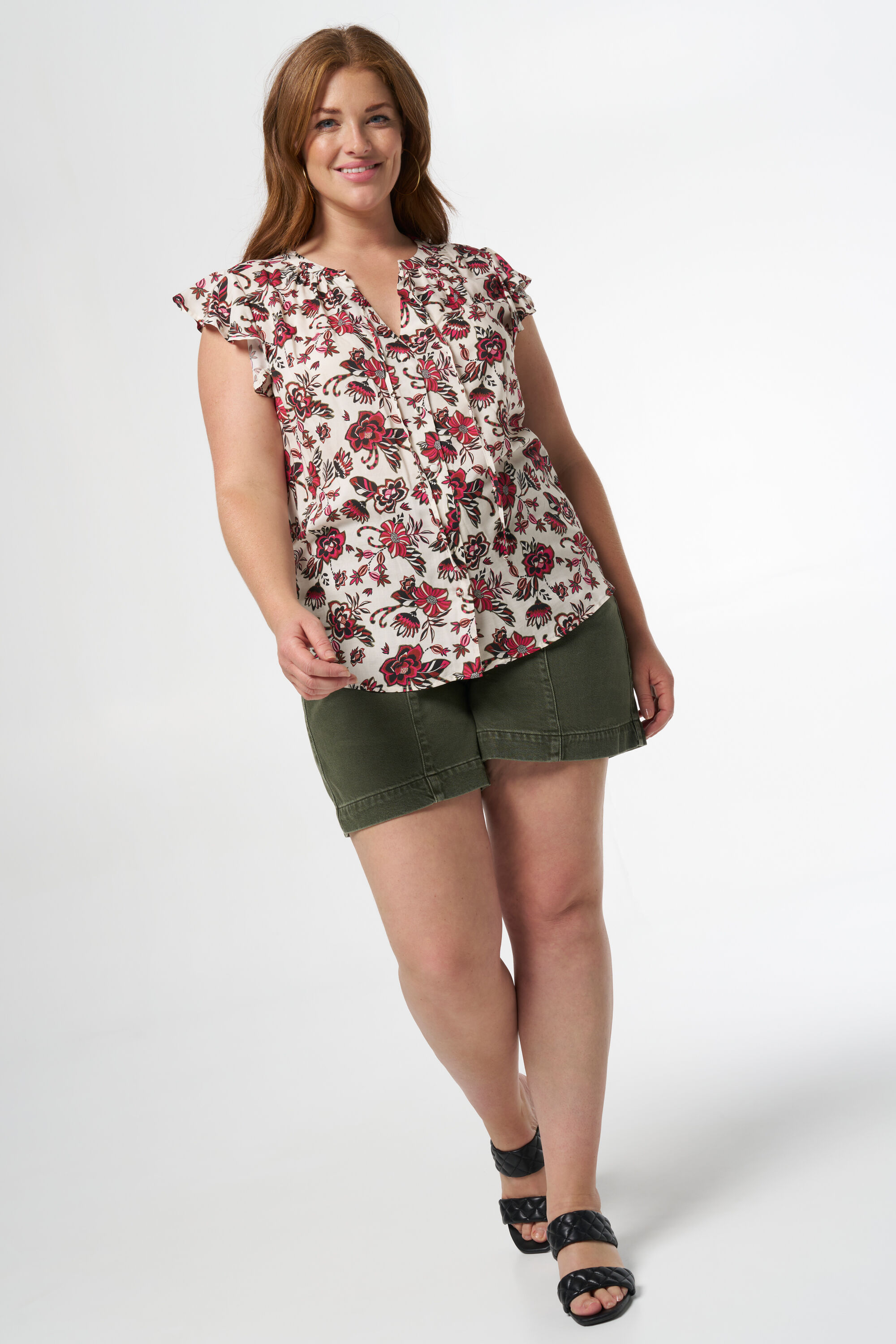 Blouse met volantmouwen image number 5