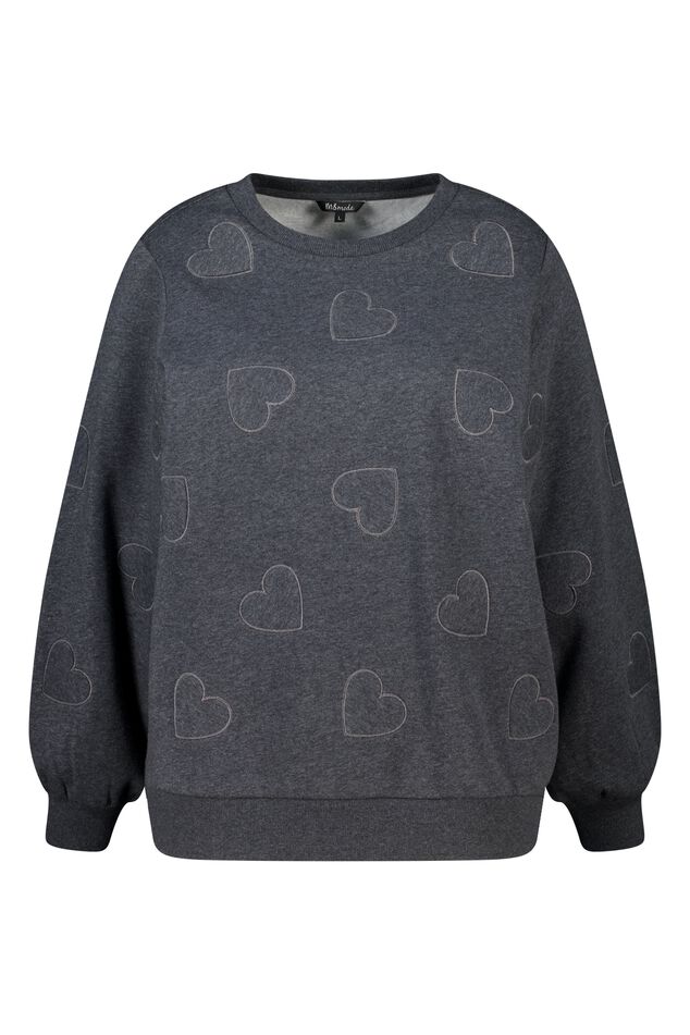 Sweater met geborduurde hartjes image number 1