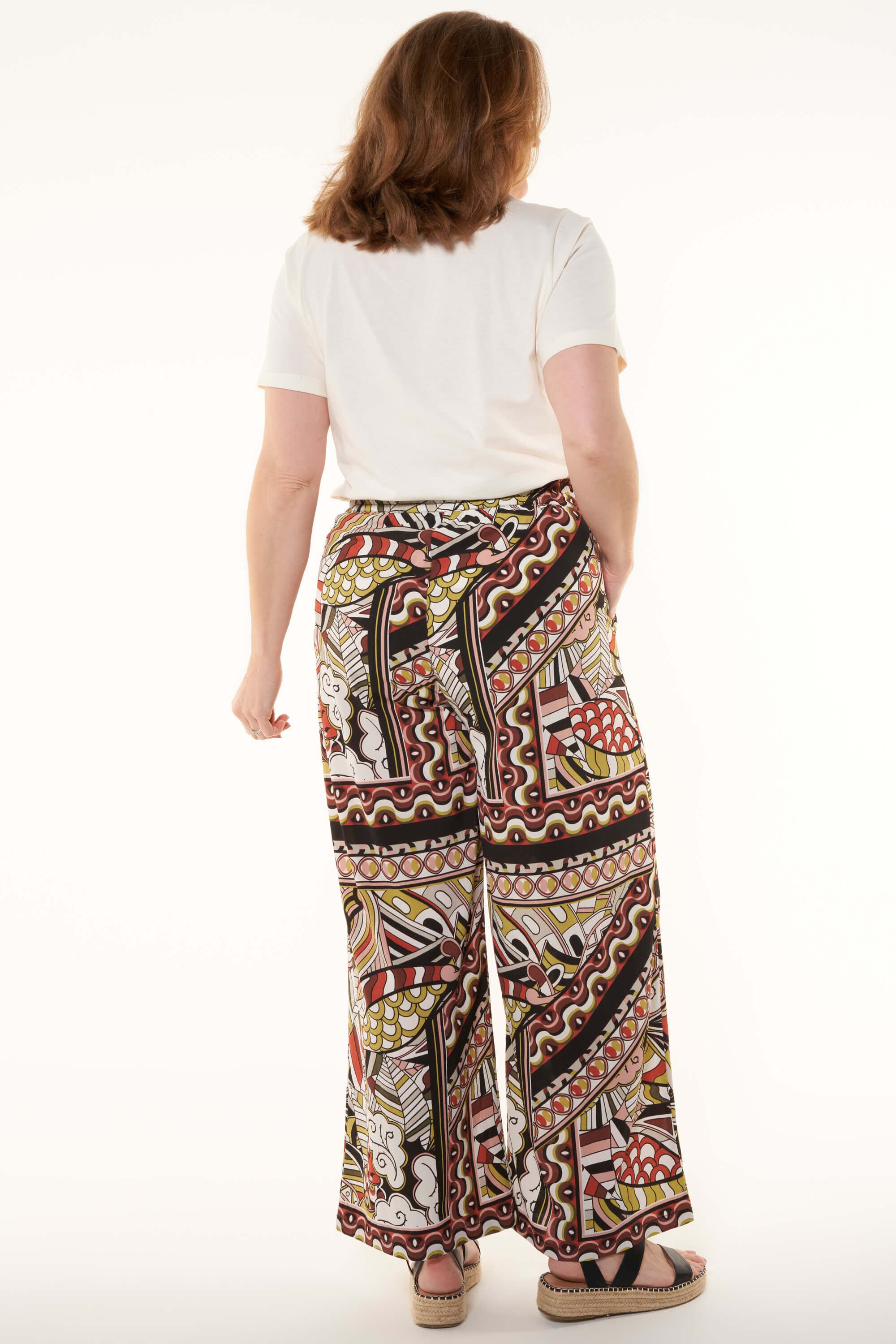 Wijde broek met print image number 3