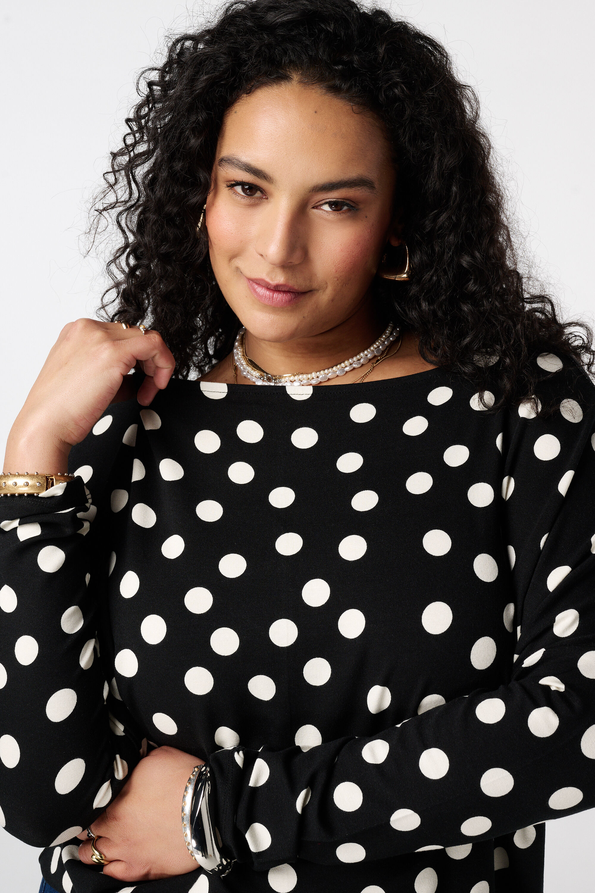 Top met boothals image number 4