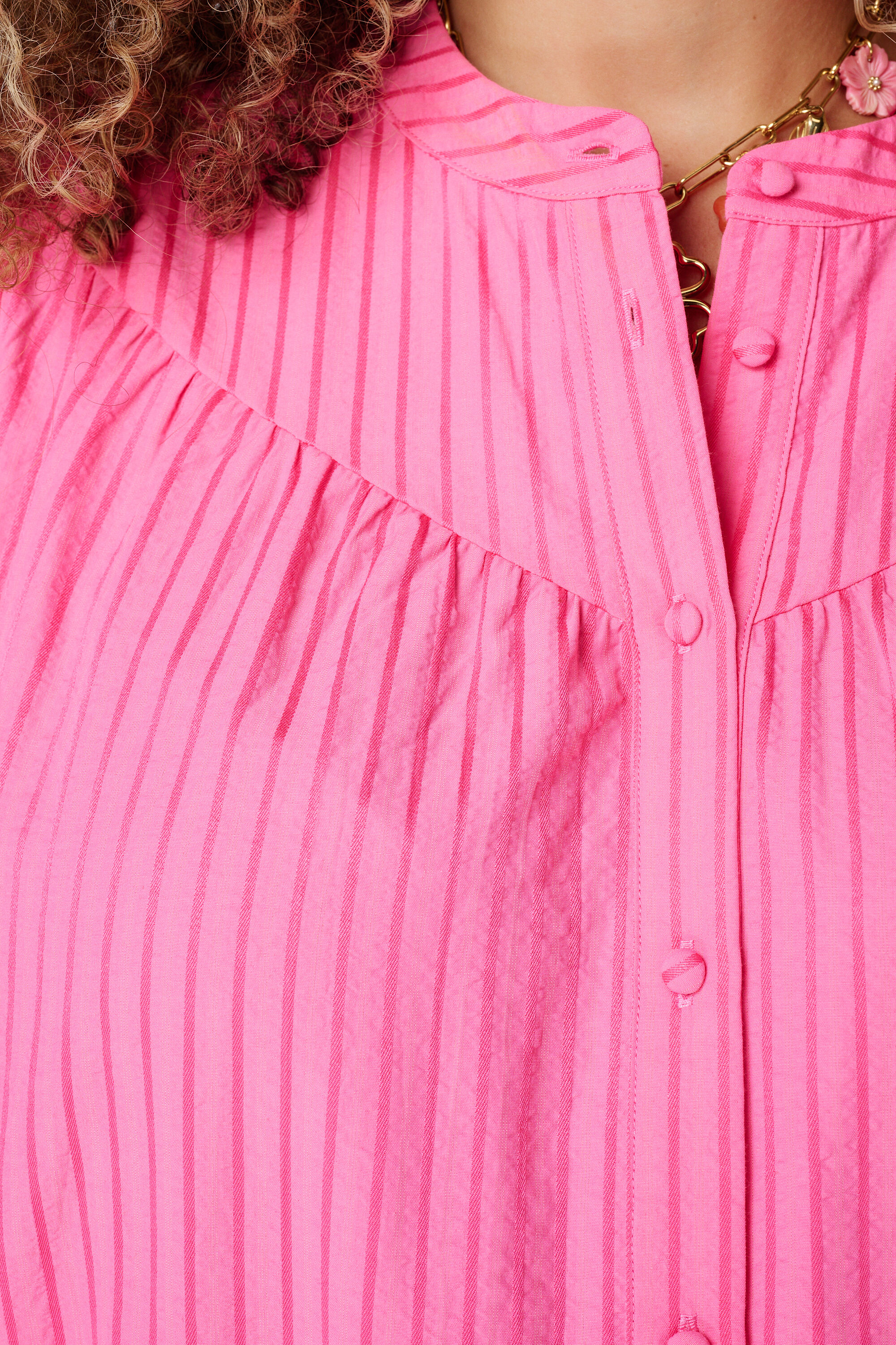 Blouse met streepdetail image number 6