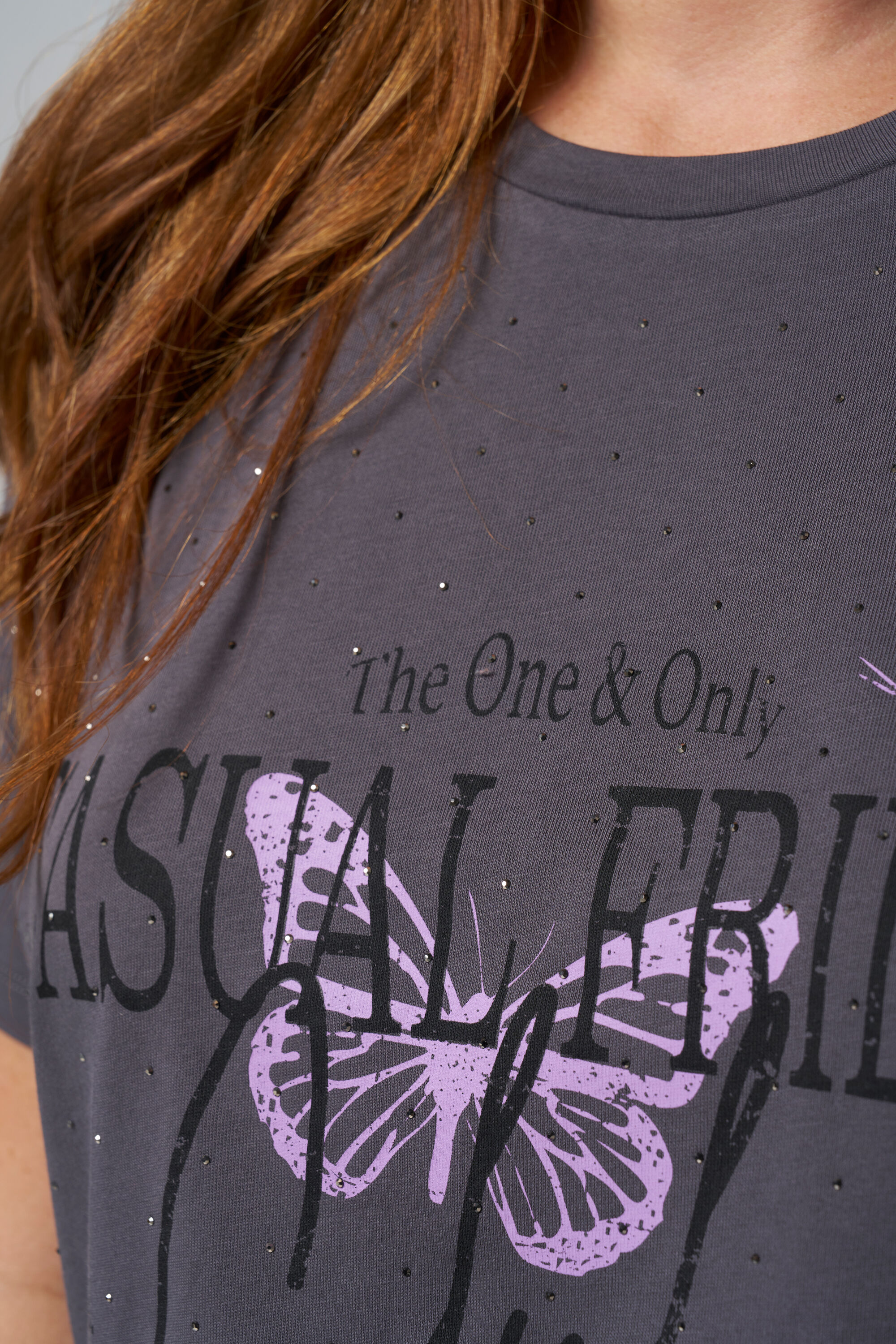 T-shirt met tekst en details image number 4