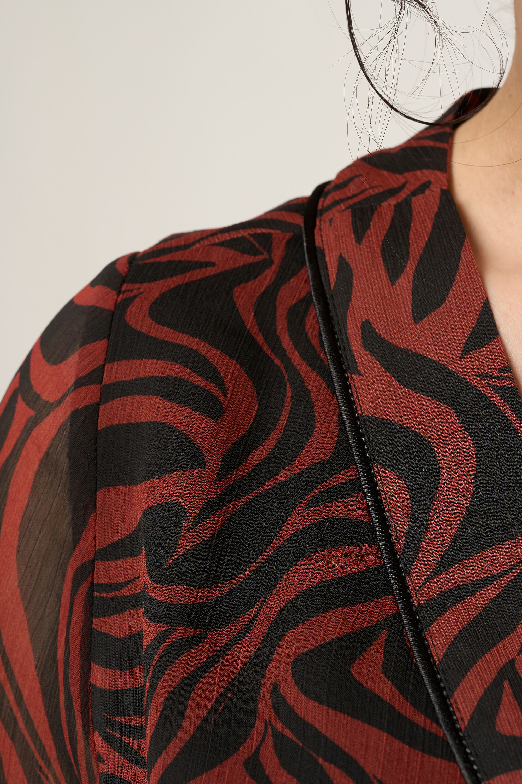 Chiffon jurk met print image number 4