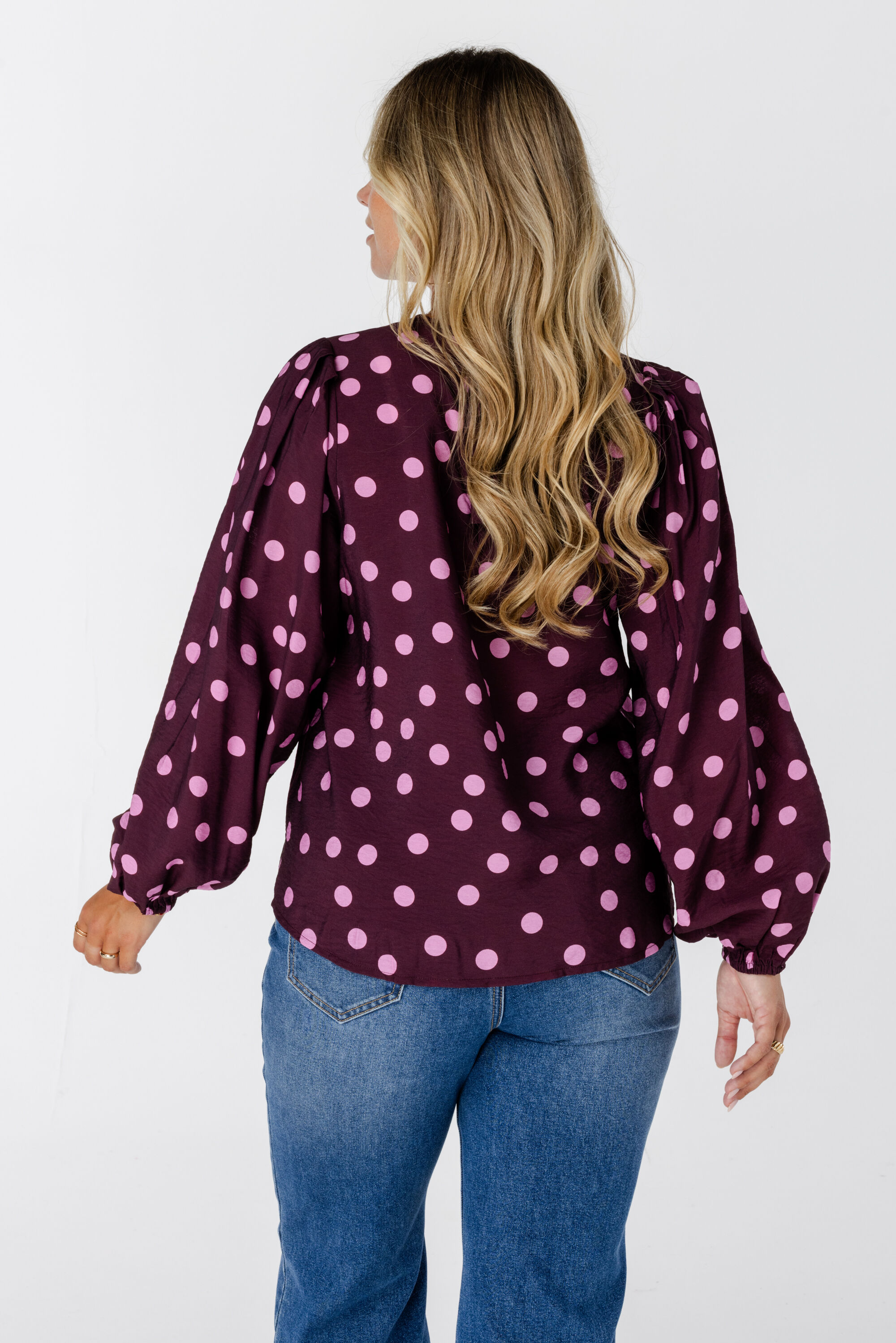 Blouse met polka dot image number 3