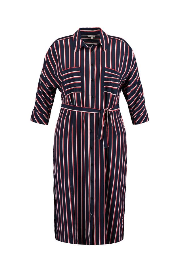 Gestreepte overhemdjurk image number 2