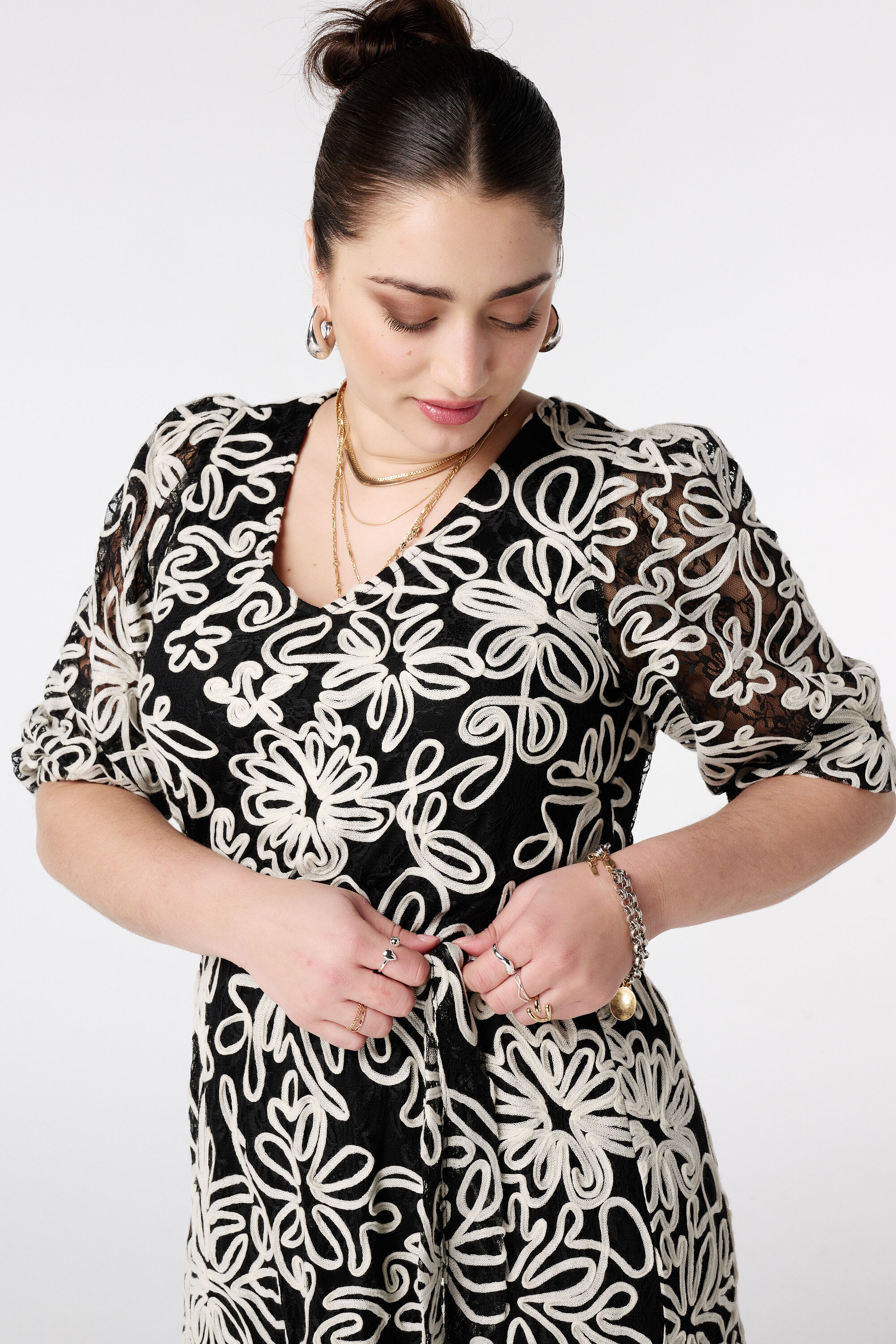 Jurk met embroidery image number 4