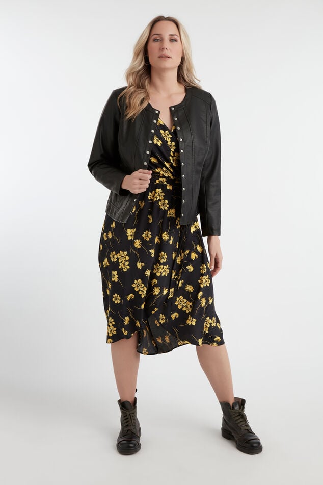 PU jasje met drukknopen image number 0