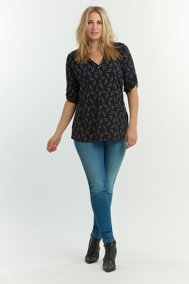 Slim fit denim tregging POPPY image number 4