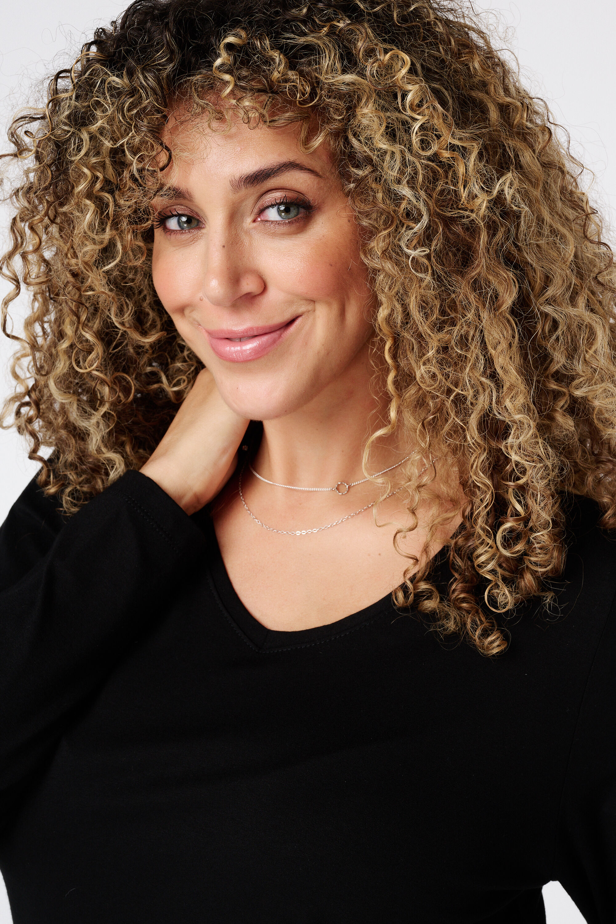 Top met lange mouwen en ronde hals image number 4