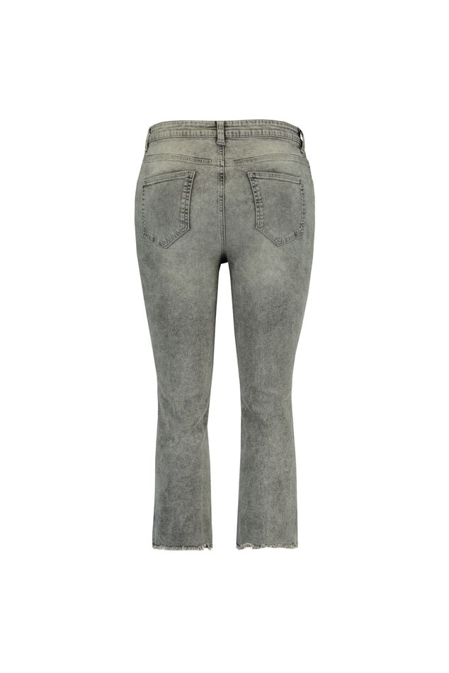 Cropped straight leg jeans image number 2