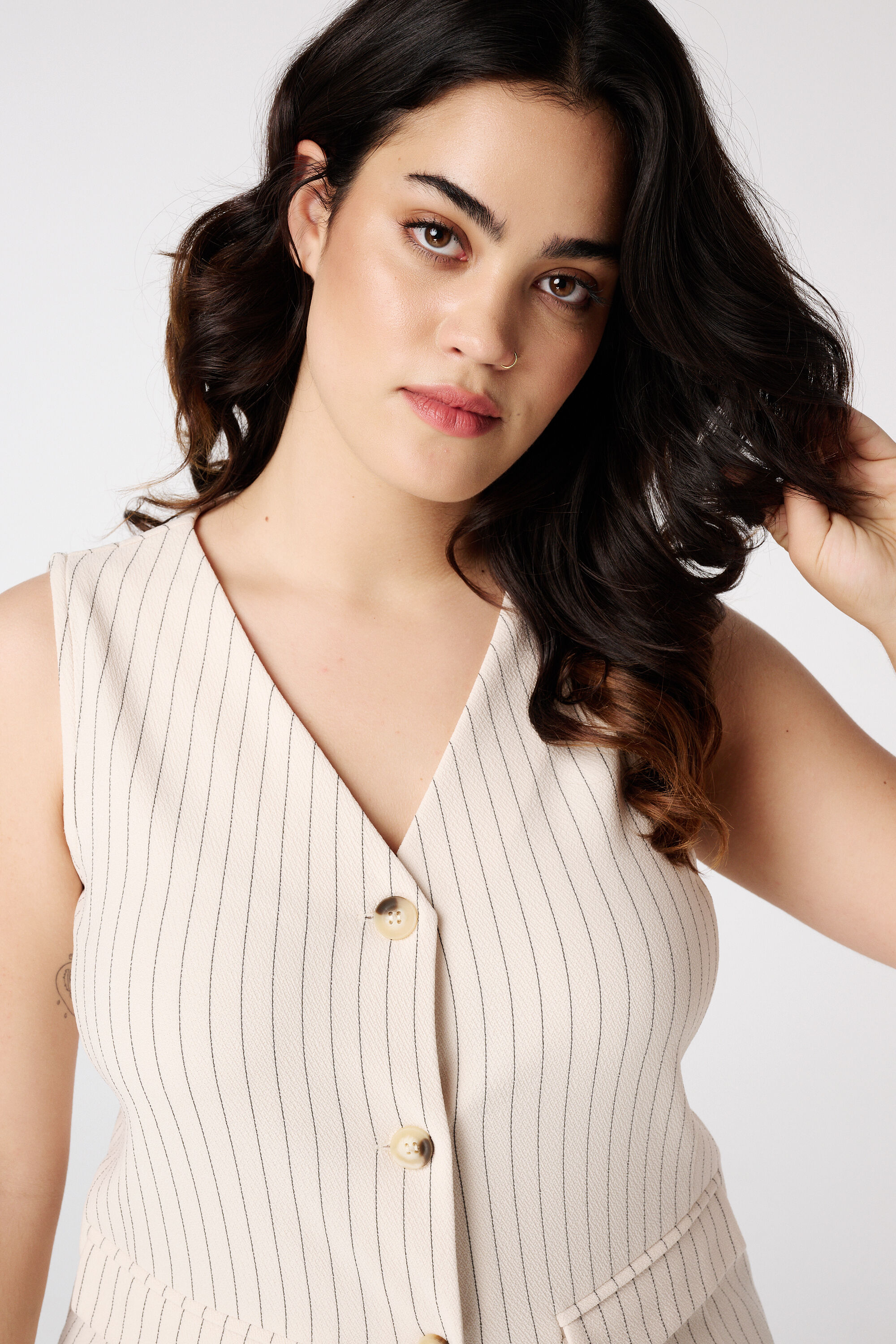 Gilet met krijtstreep image number 4