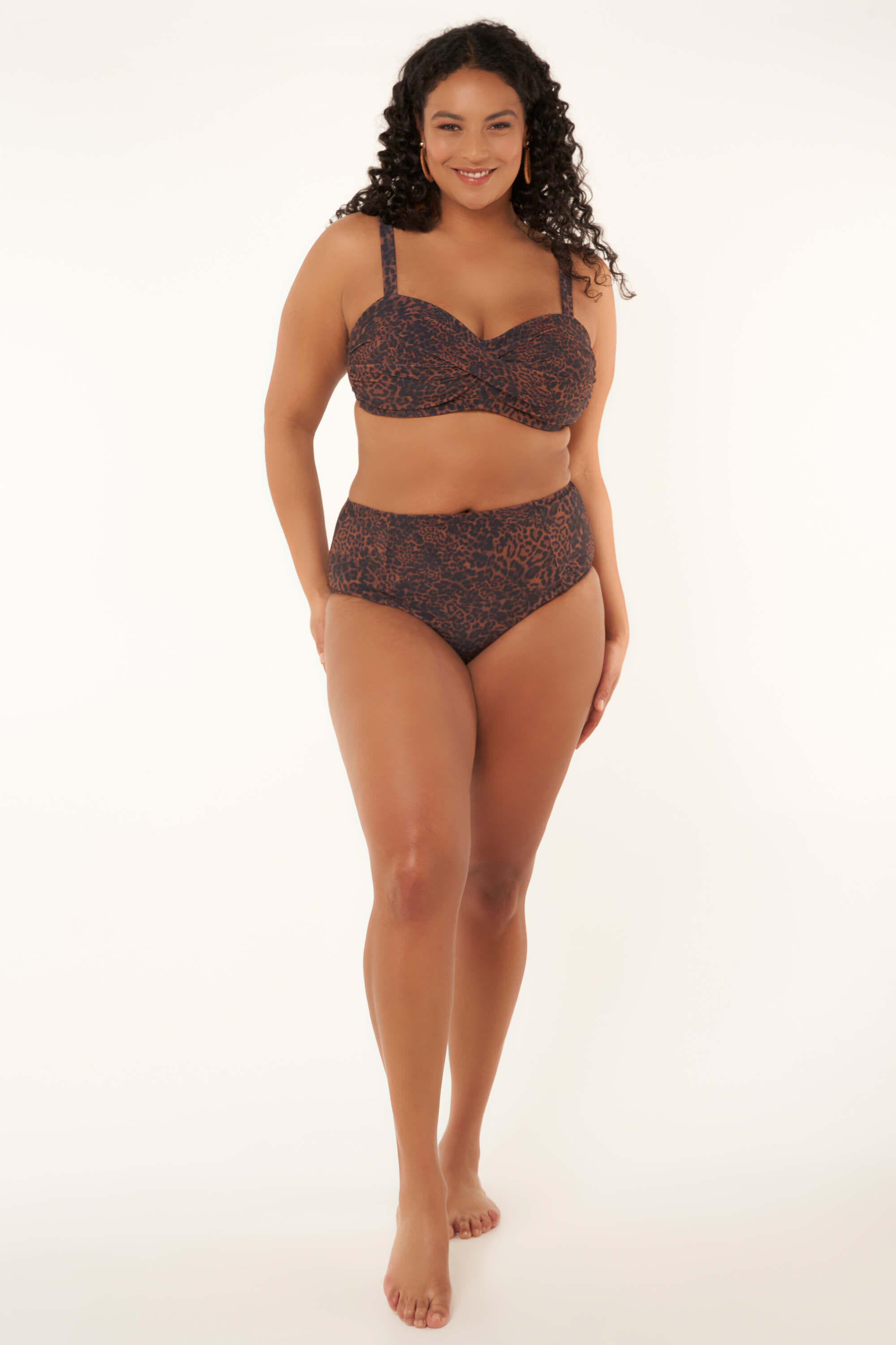 Panterprint sales bikini top