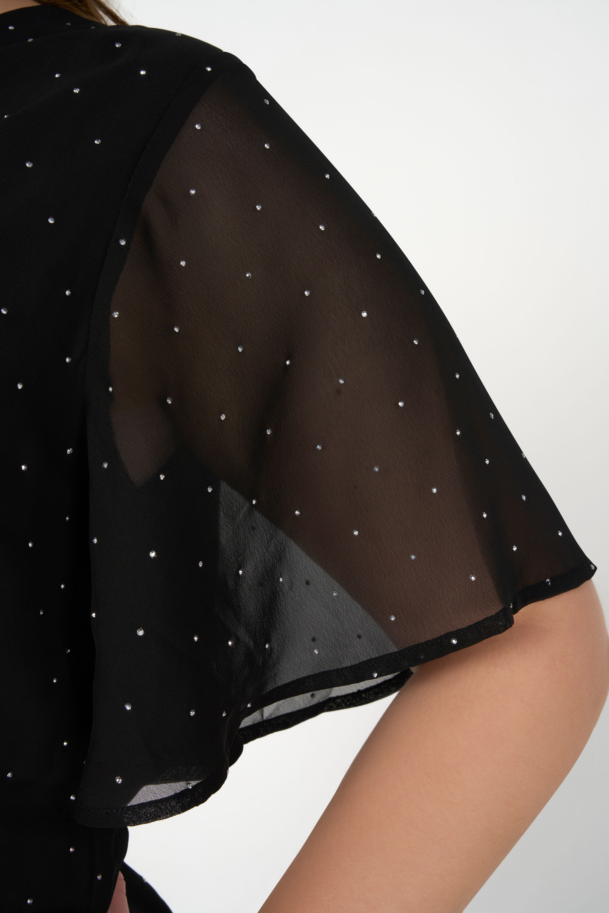 Maxi jurk met zilveren details image number 4