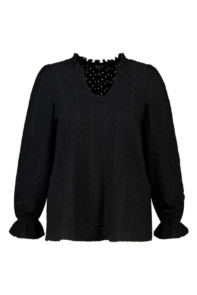 Top met broderie-details image number 1