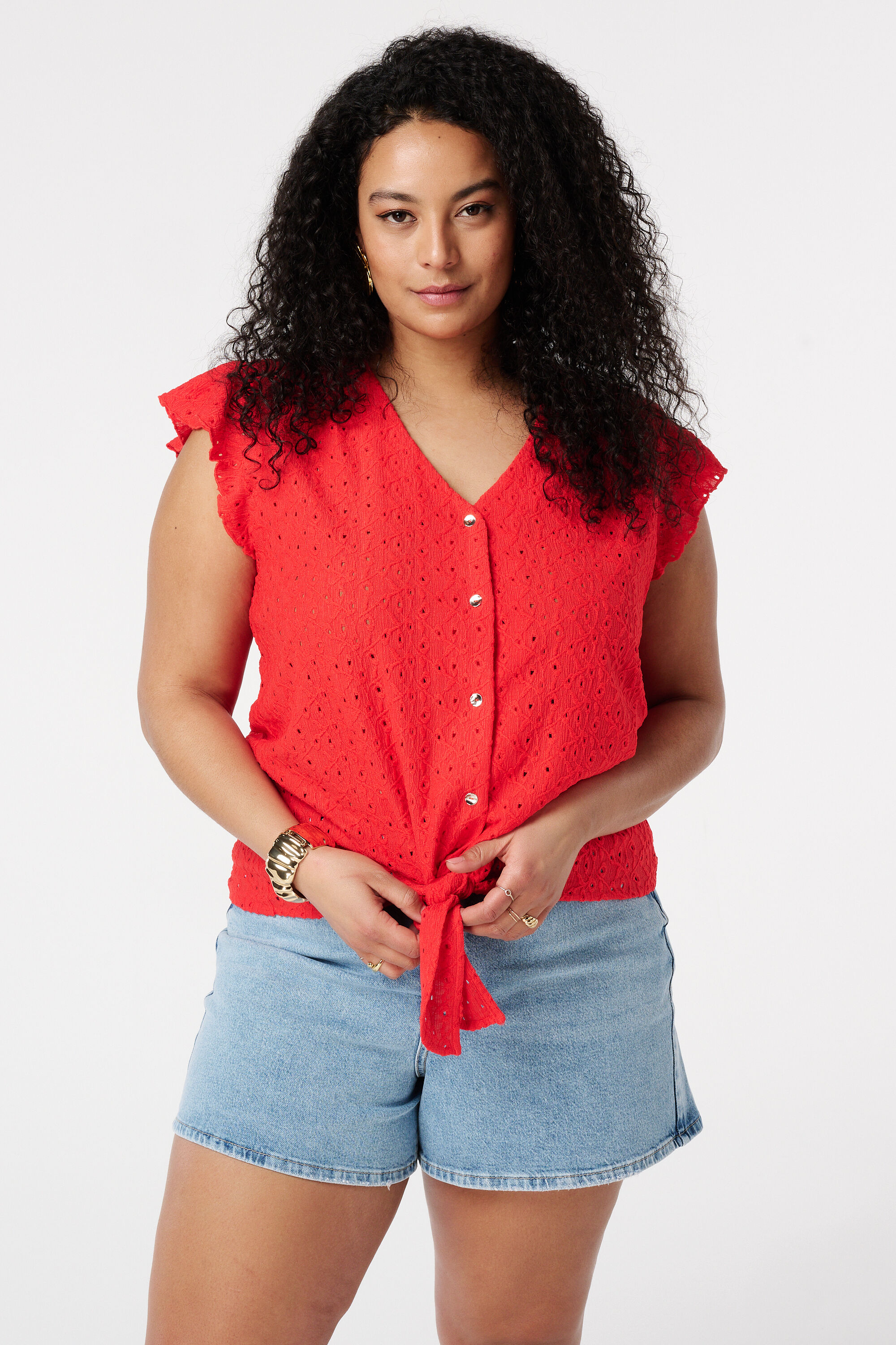 Top met crochet details image number 4