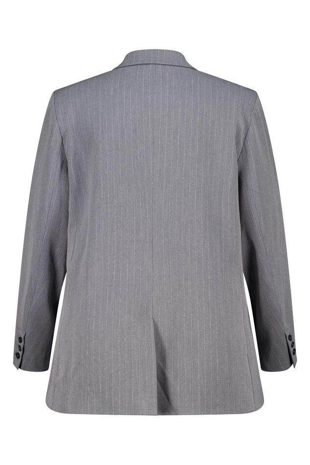 Blazer met lurex krijtstrepen image number 2