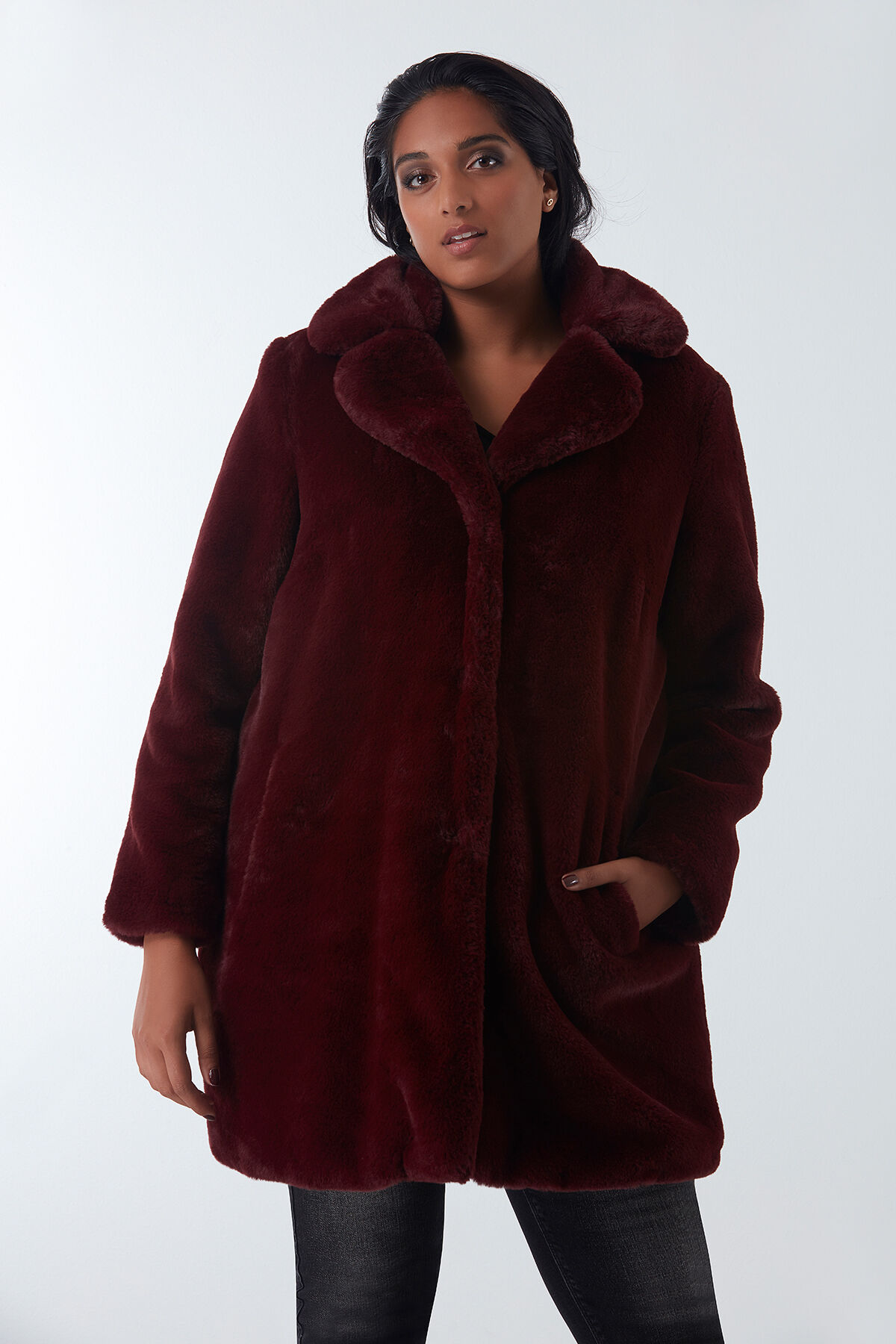 Jas van imitatiebont image number 6