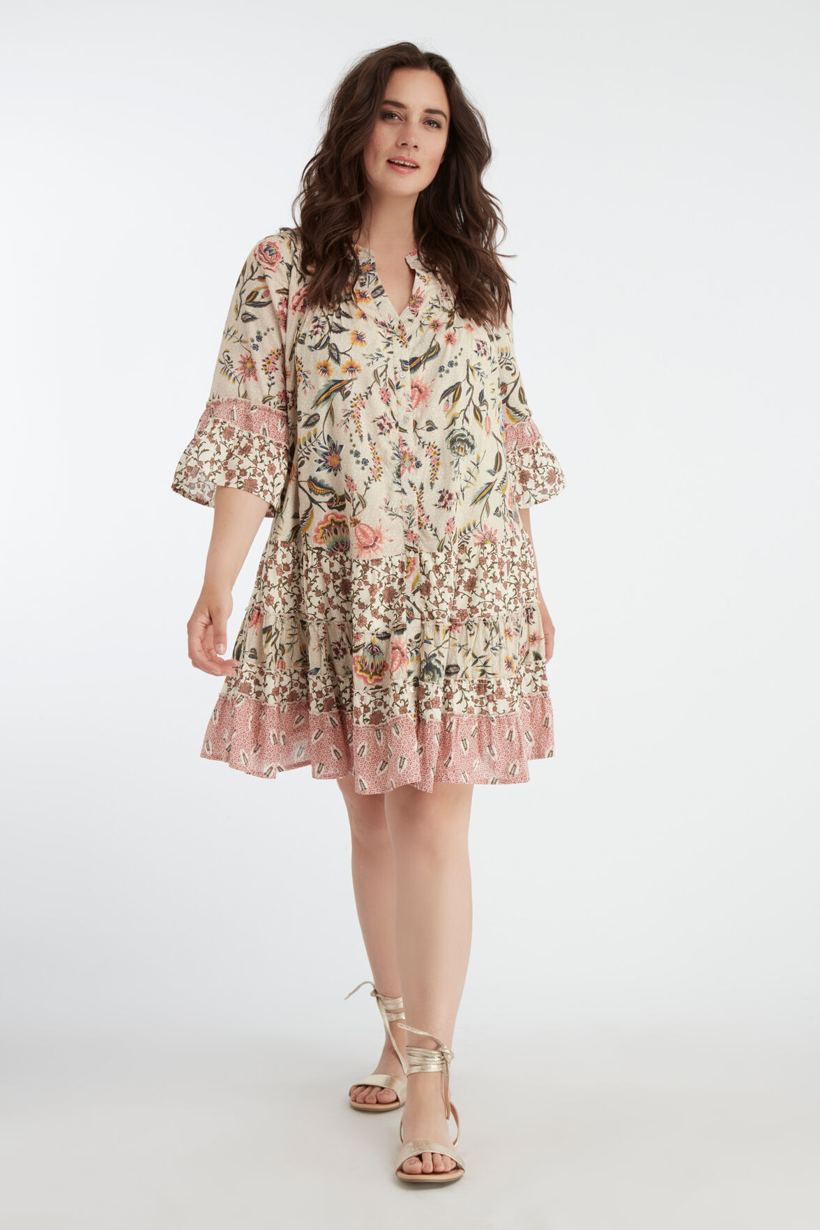 Jurk met patchwork image number 5