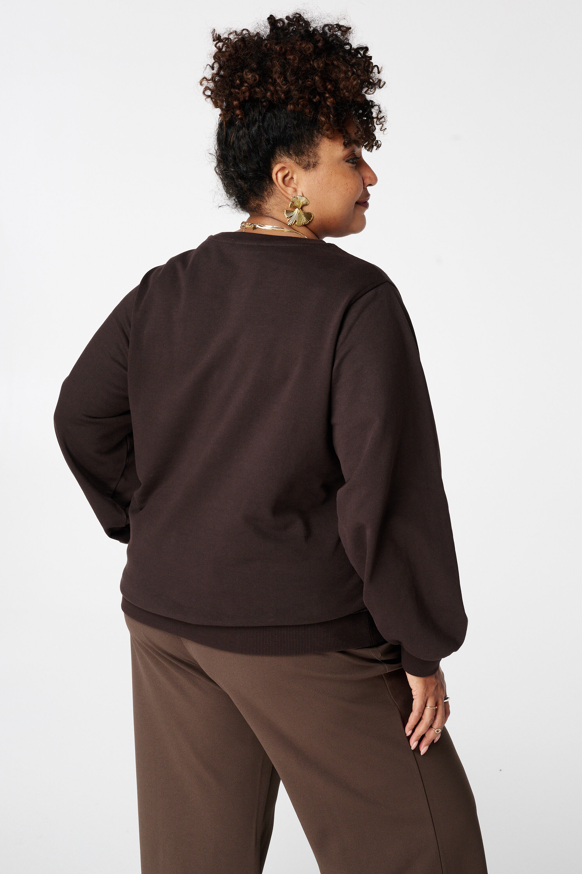 Sweater met geborduurde print image number 3