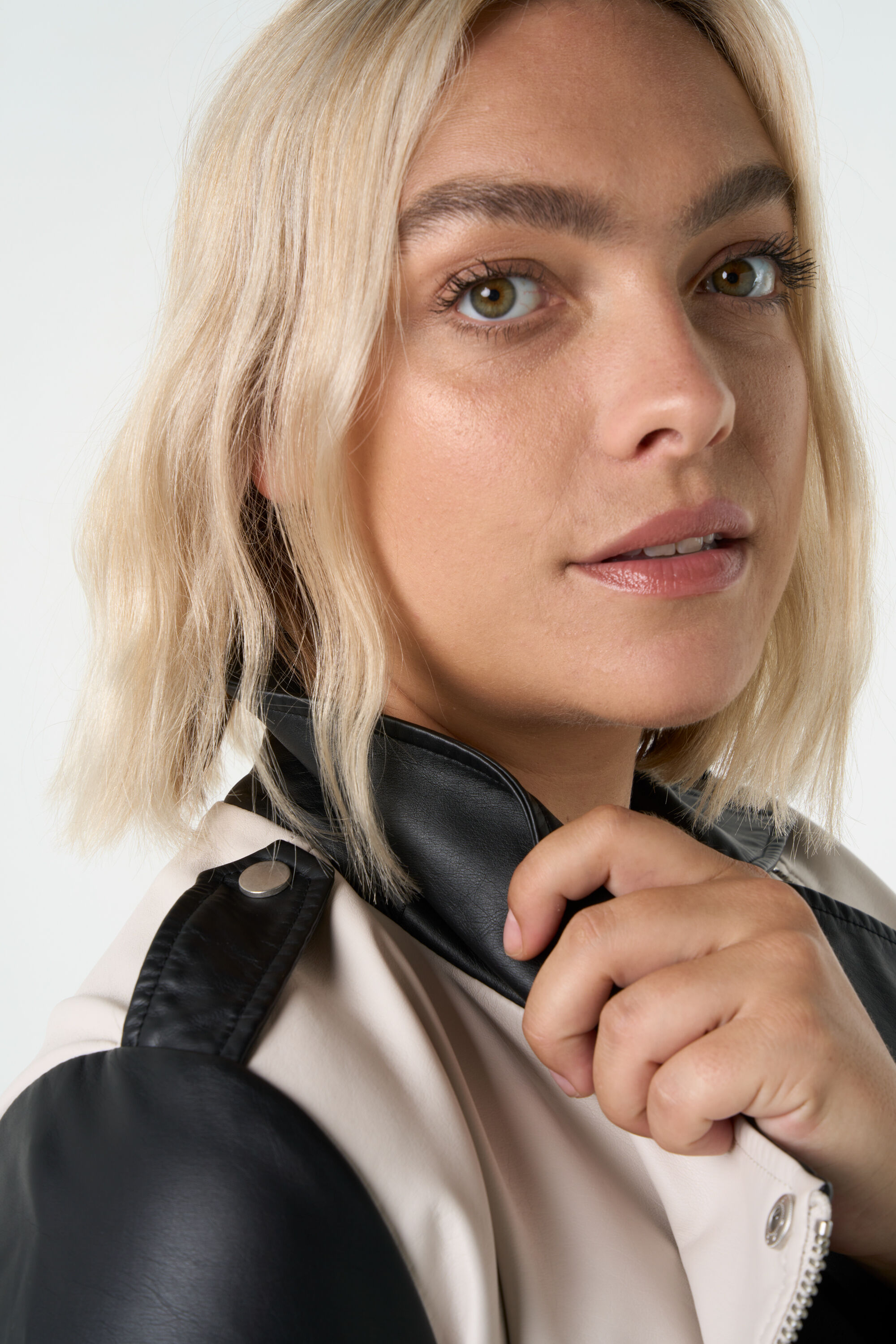 Bikerjack in duo kleur image number 5