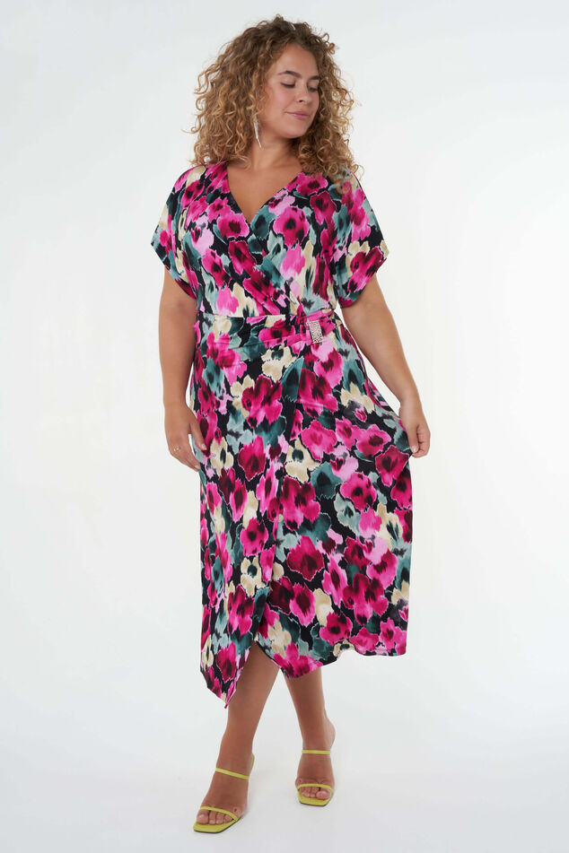 Maxi jurk met bloemenprint image number 6