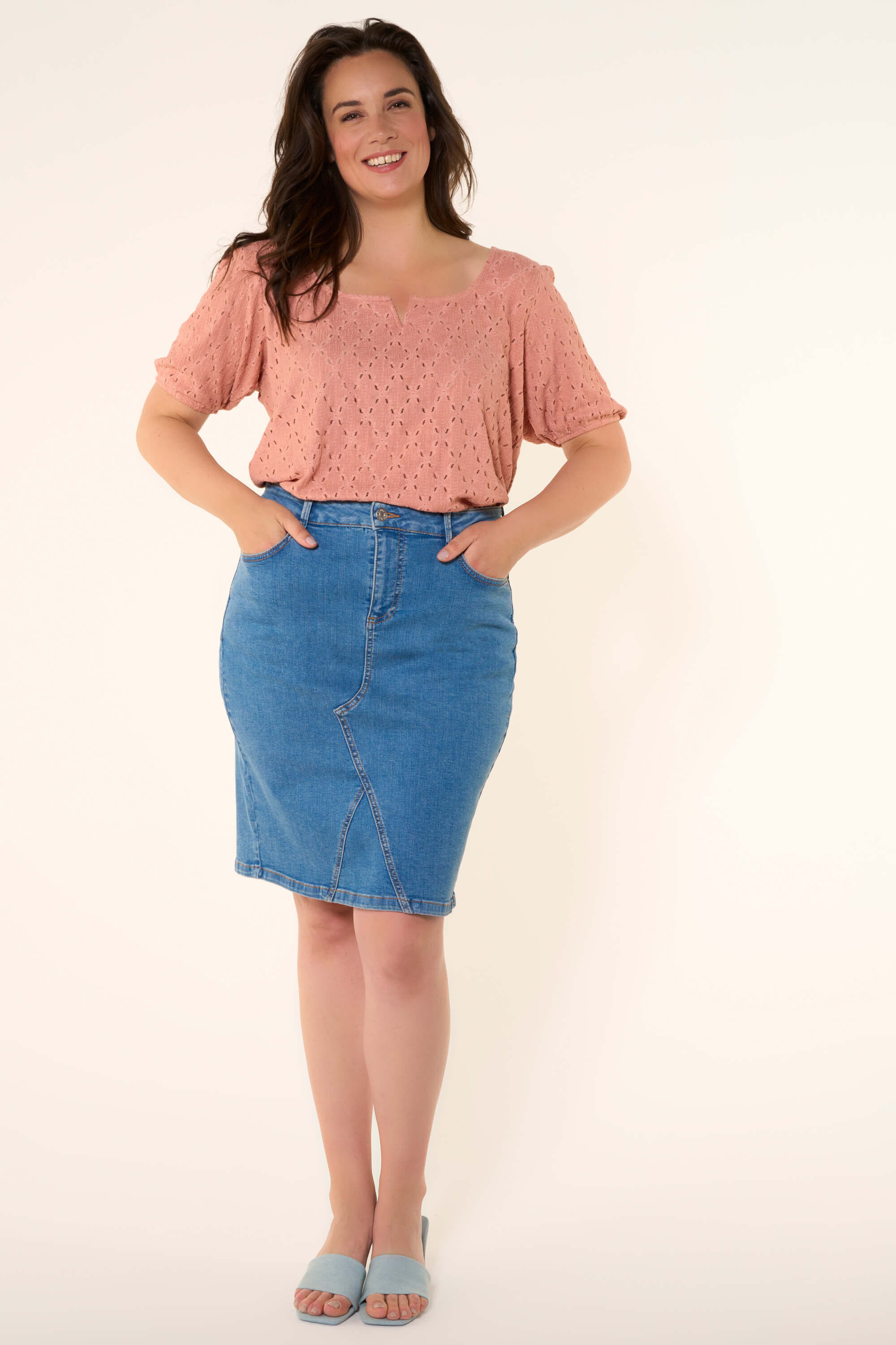 Spijkerrok image number 6