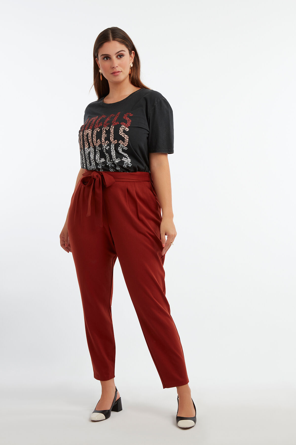 T-shirt met print opdruk image number 3