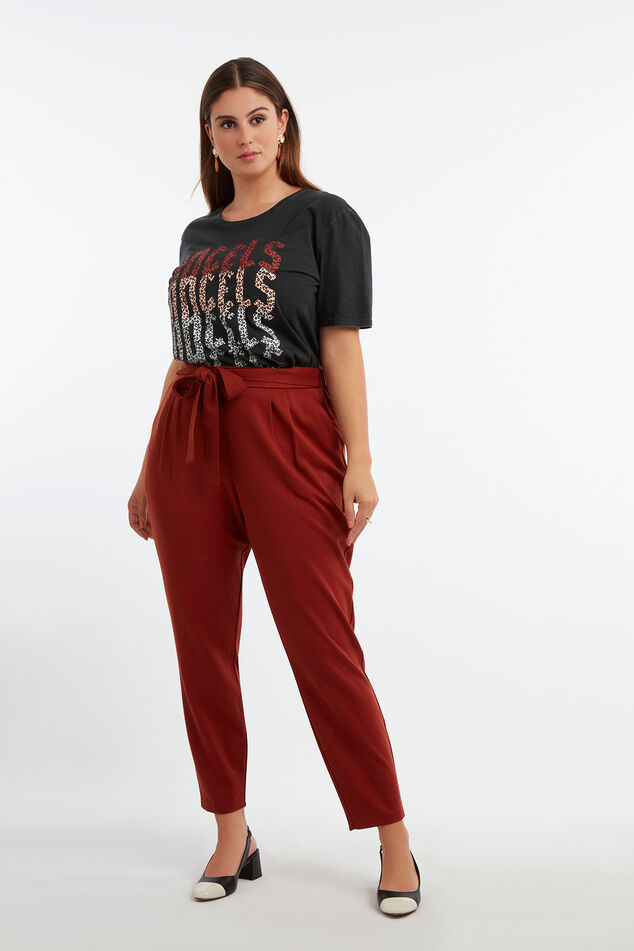 T-shirt met print opdruk image number 3