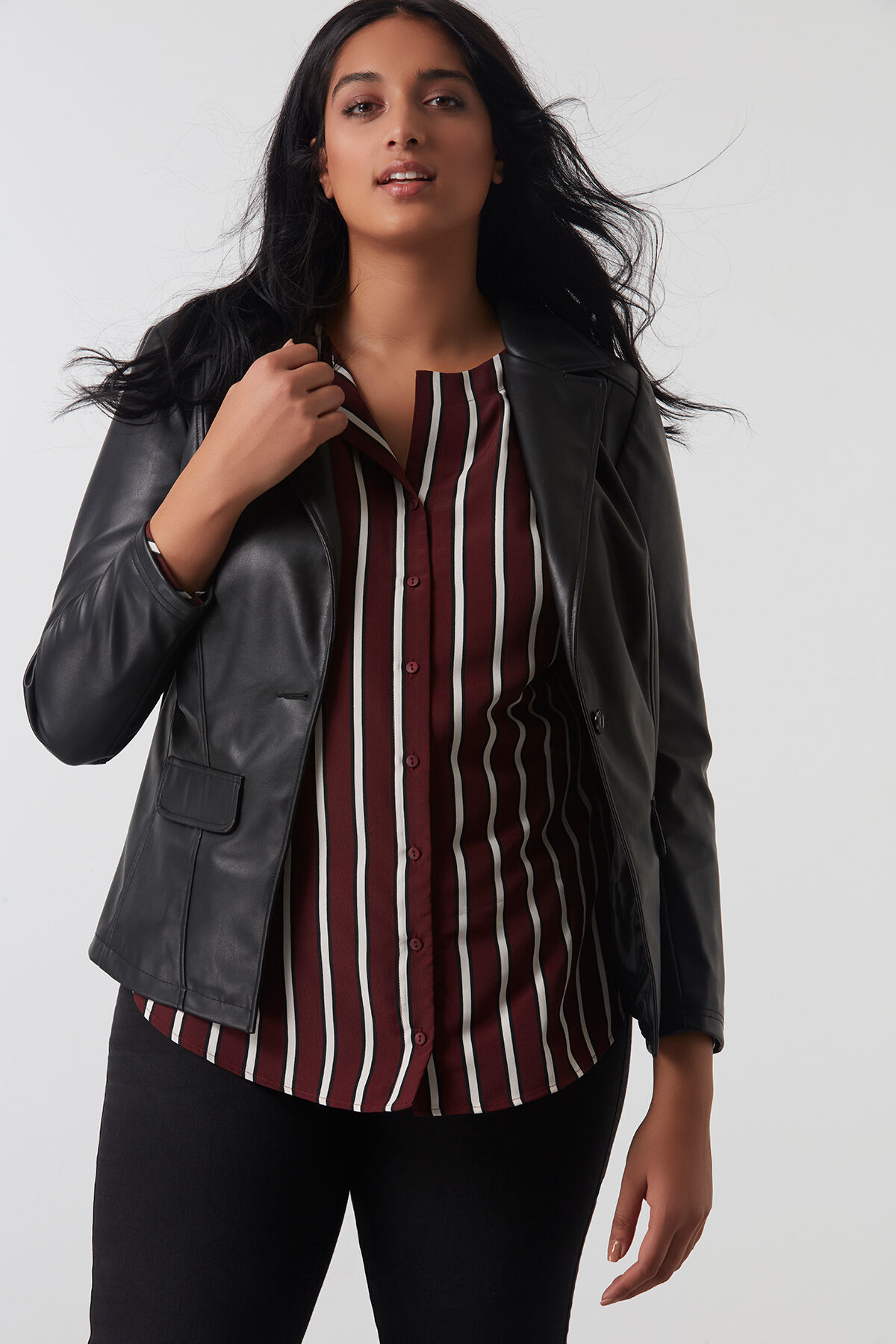 Imitatieleren blazer image number 4