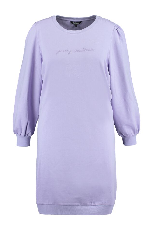 Sweater jurk met pofmouwen image number 1