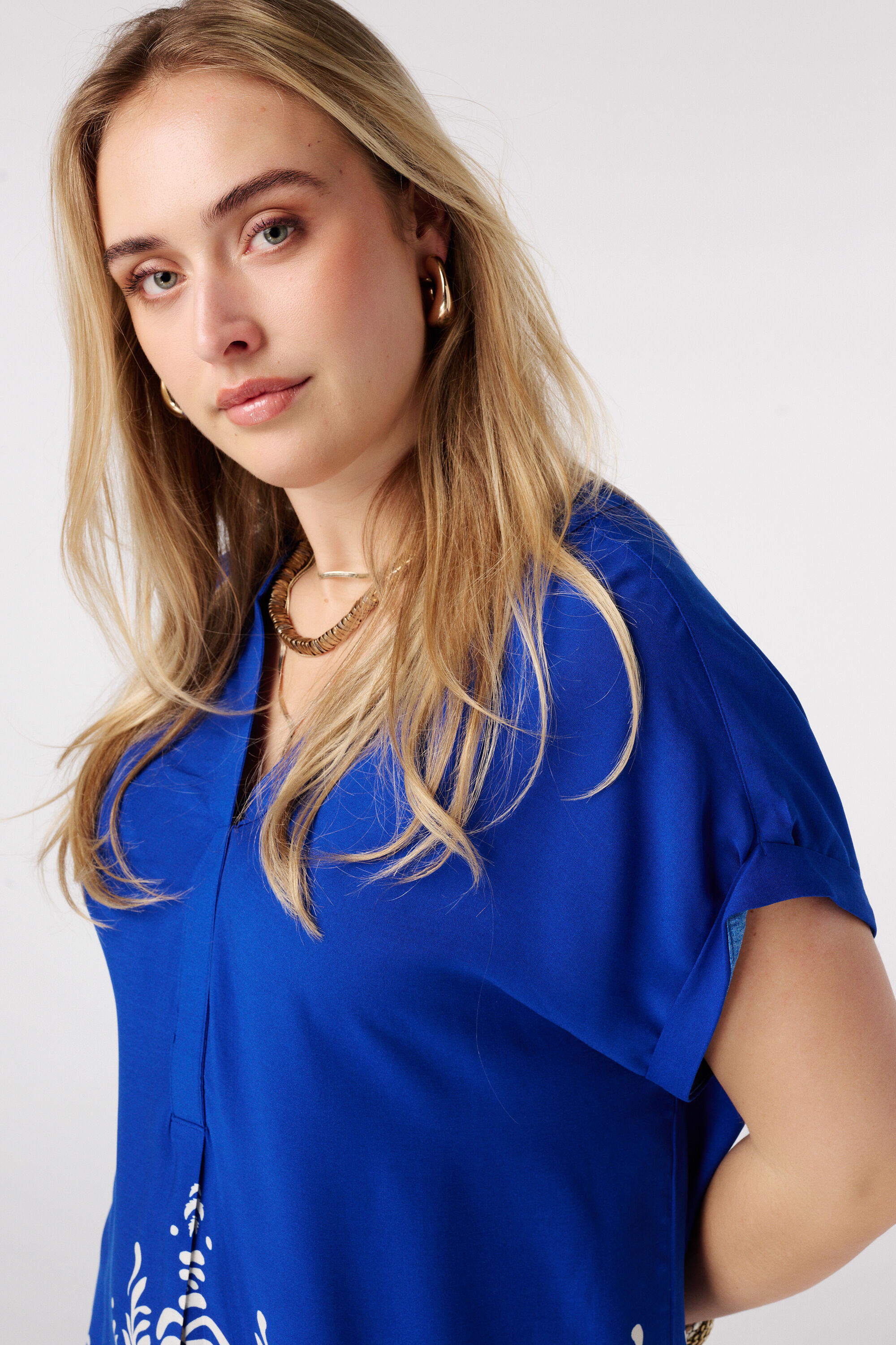 Jurk met v-hals image number 4