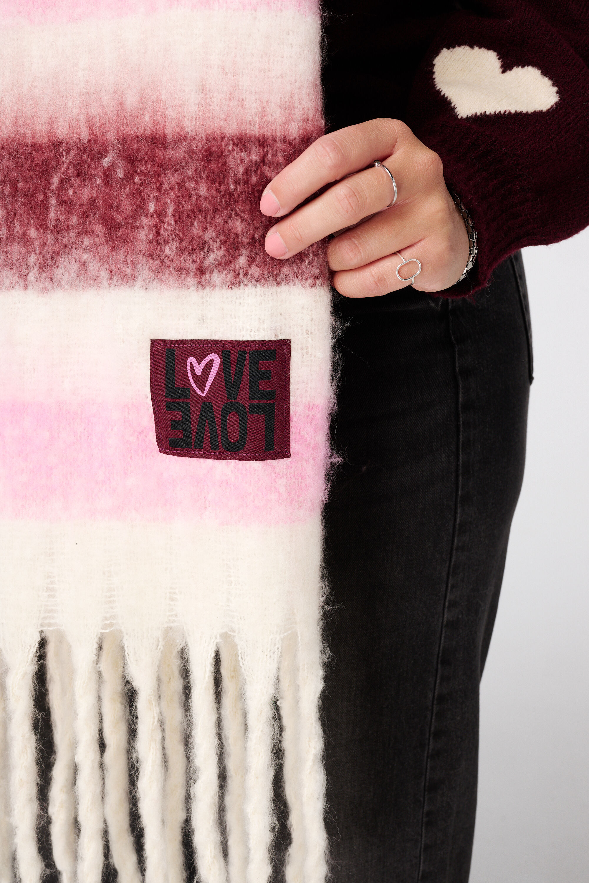 Zachte wintersjaal met print image number 3