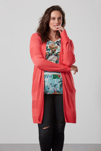 Vest met streeppatroon