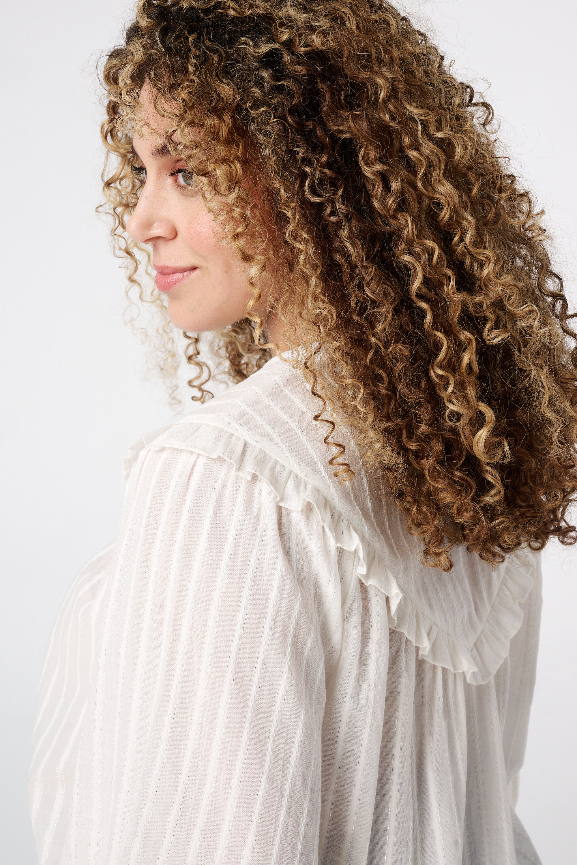 Blouse met metallic details image number 4