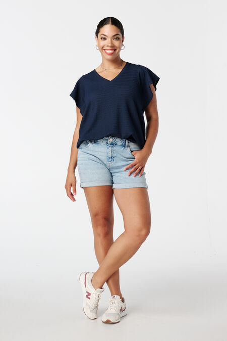 Denim shorts met stretch Denim shorts met stretch