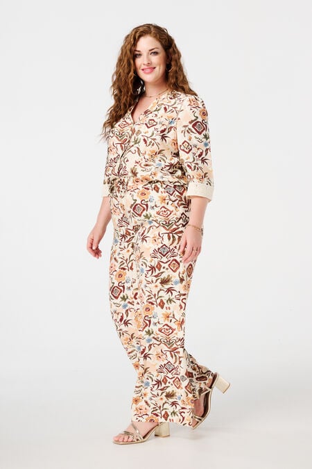 Luchtige broek met print Luchtige broek met print