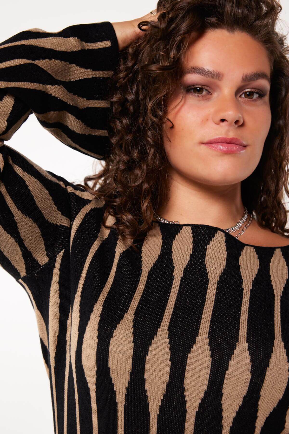 Fijn gebreide maxi jurk image number 3