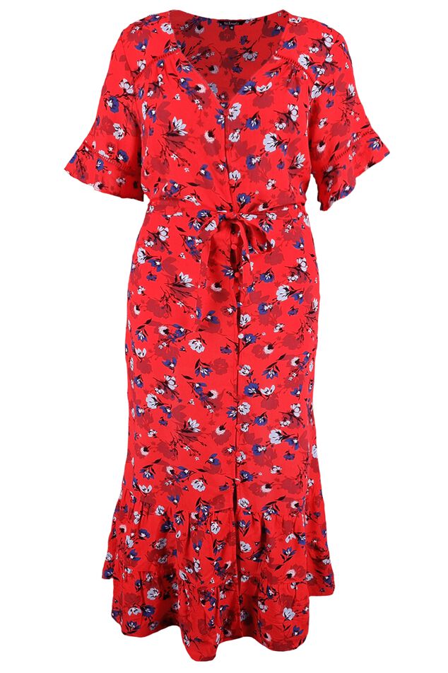 Lange jurk met print image number 1