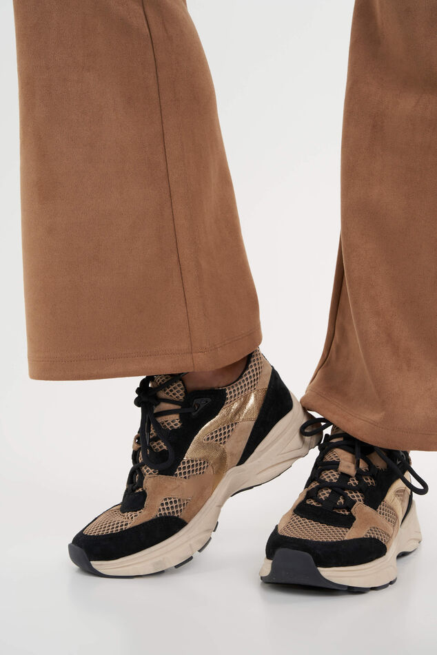 Suede flared legging image number 5