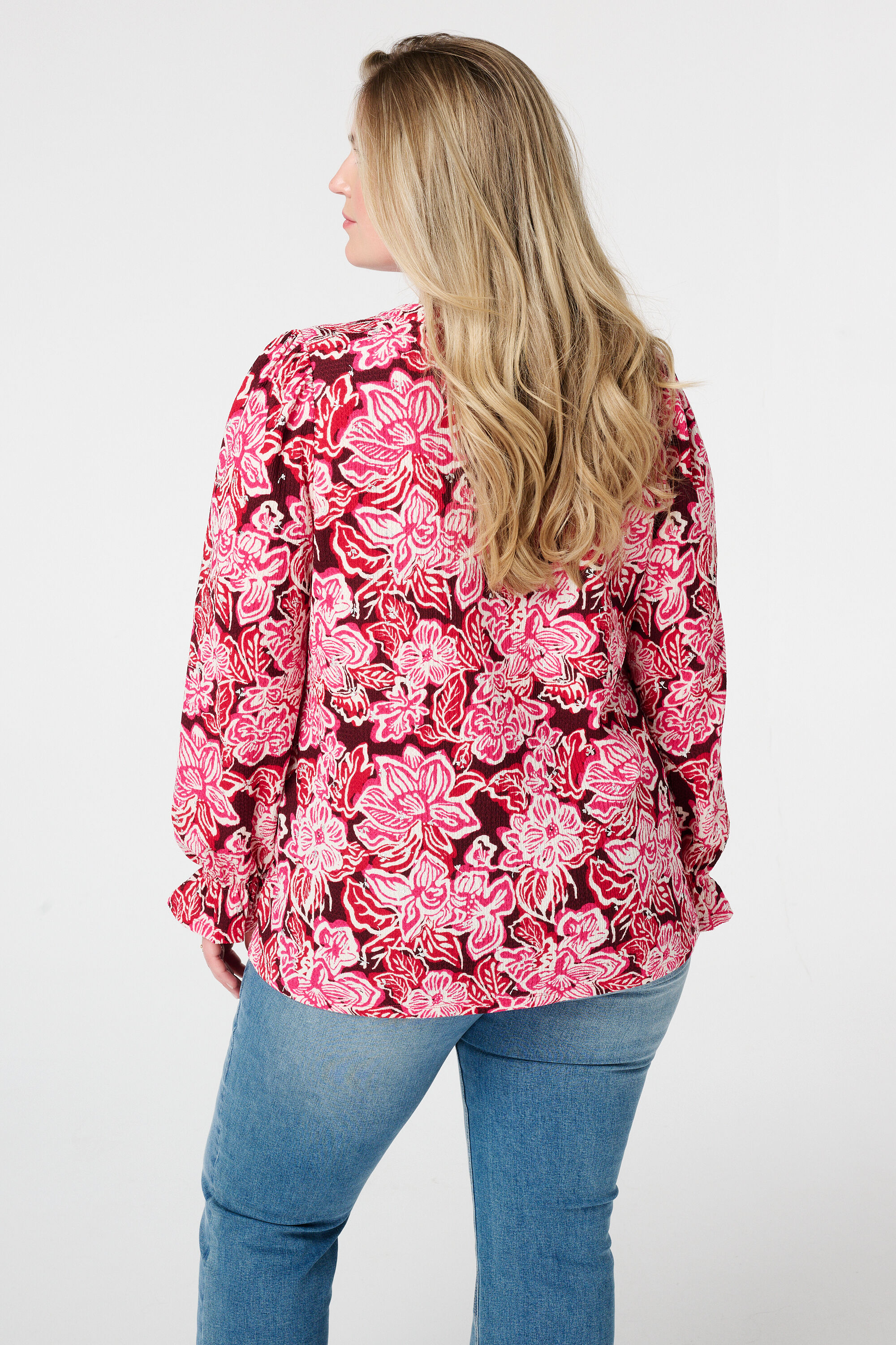 Top met print en stuctuur image number 3