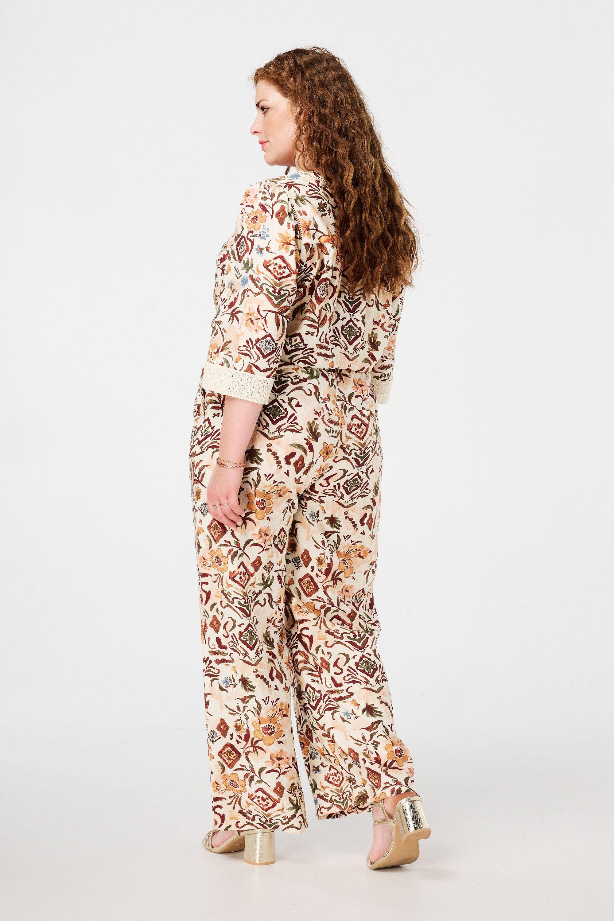 Luchtige broek met print image number 3