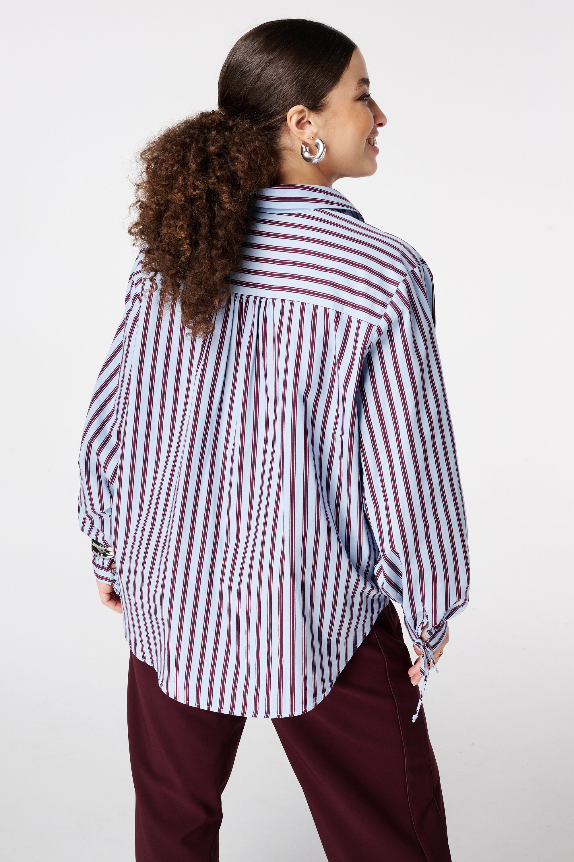 Gestreepte blouse image number 3