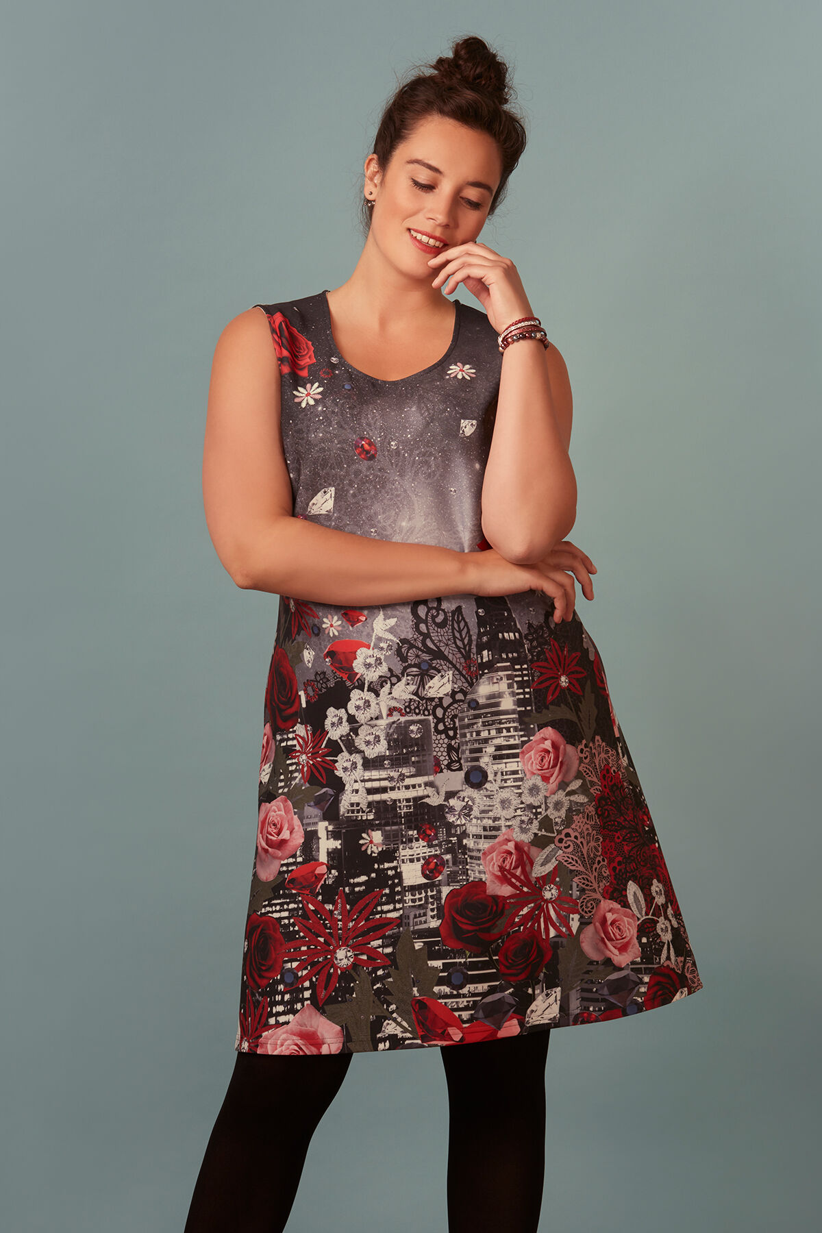 Jurk met print image number 0