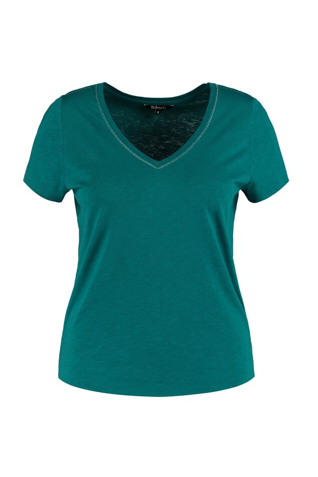 T-shirt in slubkwaliteit image number 1