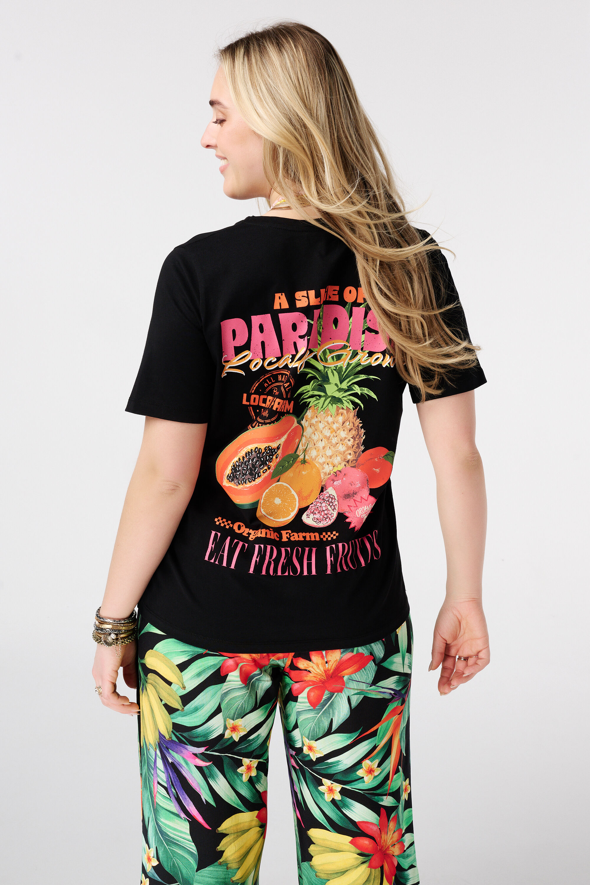 T-shirt met backprint image number 0