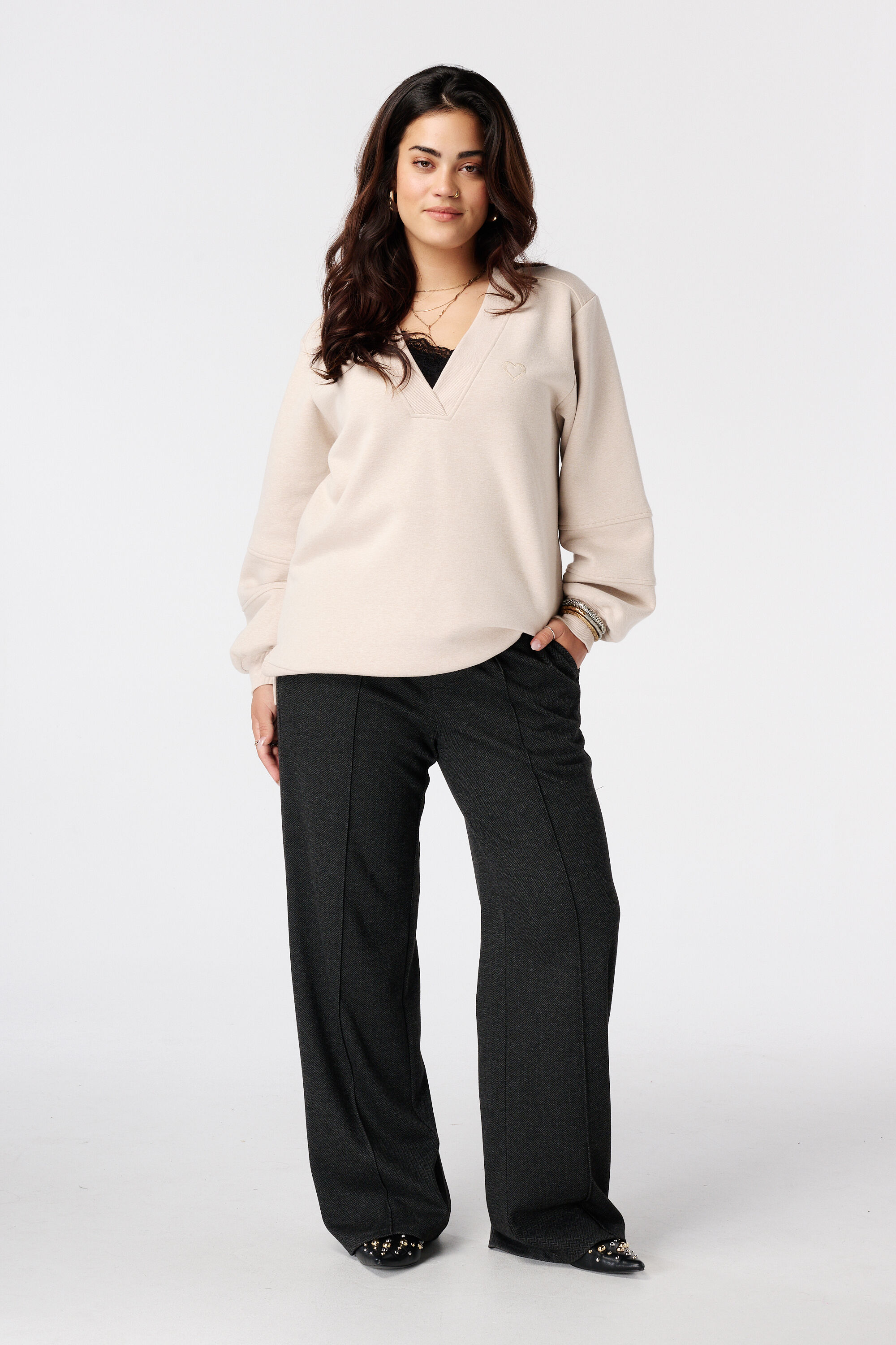 Sweater met v-hals image number 5