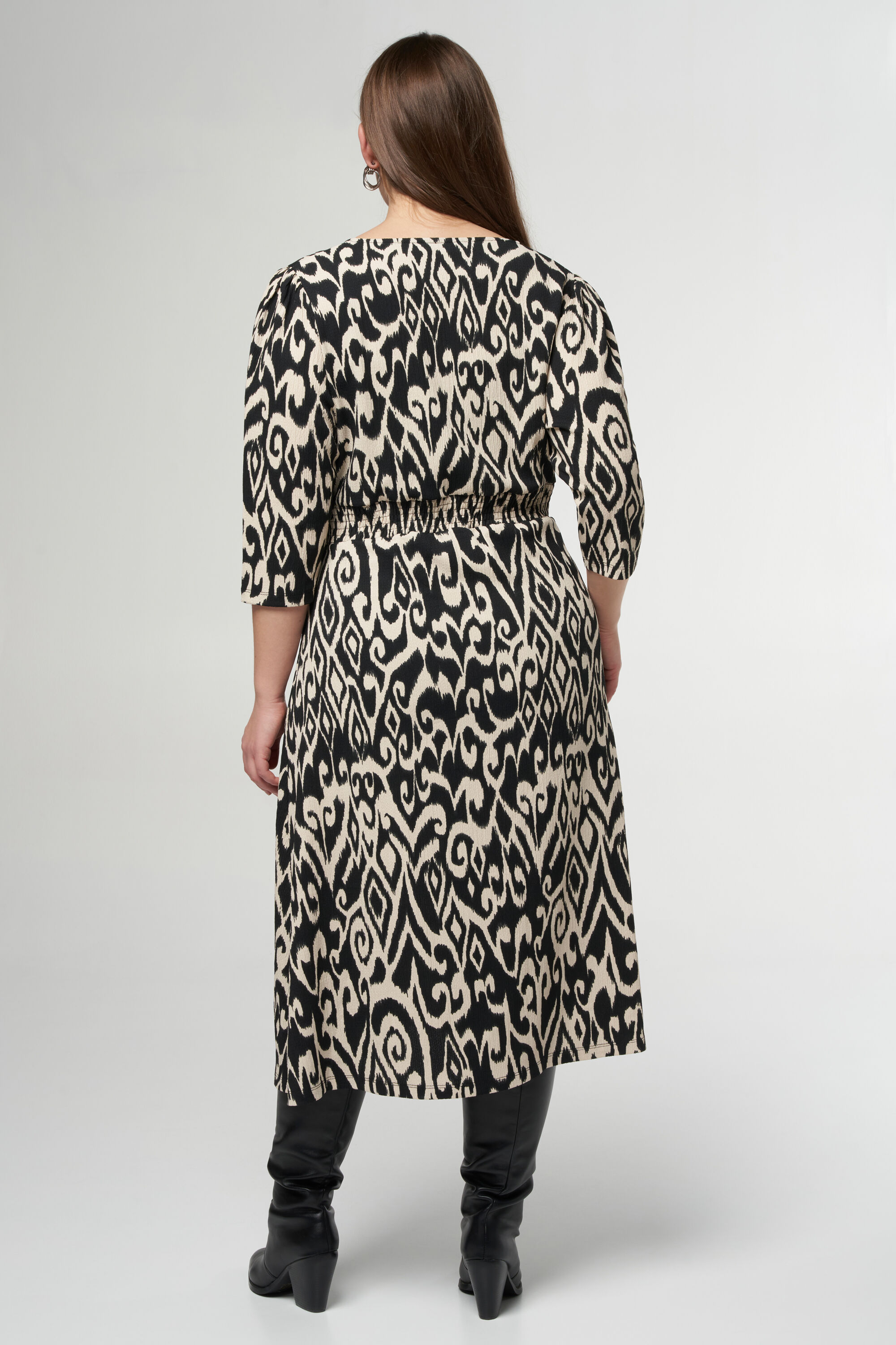 Midi jurk met print image number 3